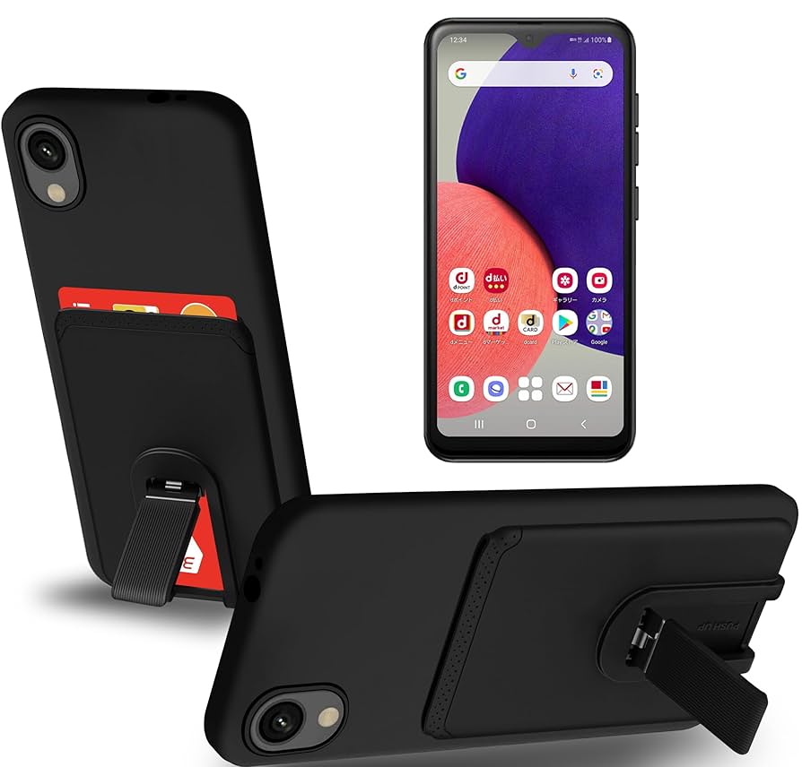 Amazon.co.jp: Galaxy A22 5G ケース カードポケット付き